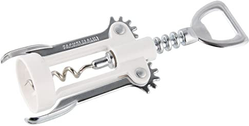 Fackelmann Bar&Wine Sacacorchos Doble Palanca. ABS y acero cromado. Blanco e inox. 16,5cm. 1ud.
