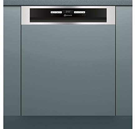 Bauknecht - IBBO 3C26 X Teilintegrierter Geschirrspüler 60cm - 14 Gedecke - Active Dry, Sensorprogramm, Leiser Betrieb - Effiziente Reinigung - Energieeffizienzklasse E - 82–90x59,8x55,5cm - Edelstahl