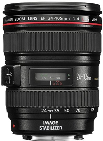 Canon 344B006 EF 24-105mm f/4.0 L IS USM Lens (Renewed)