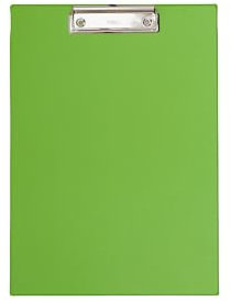 MAUL Klemmbrett A4 | Klemmbrett aus Karton mit Folie | Schreibbrett mit Papierklemme | Clipboard mit moderner Klemmer zur Aufbewahrung von Papier | für Büro, Küche und Werkstatt | Grün