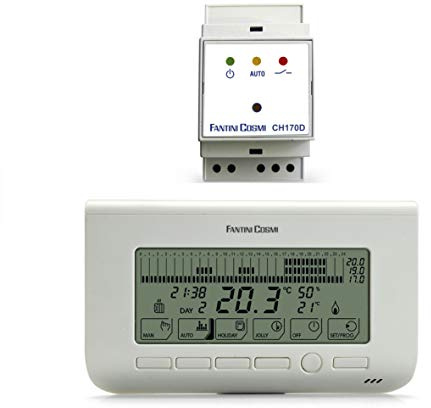 Attuatore + cronotermostato settimanale ch150rf + ch170d fantini cosmi