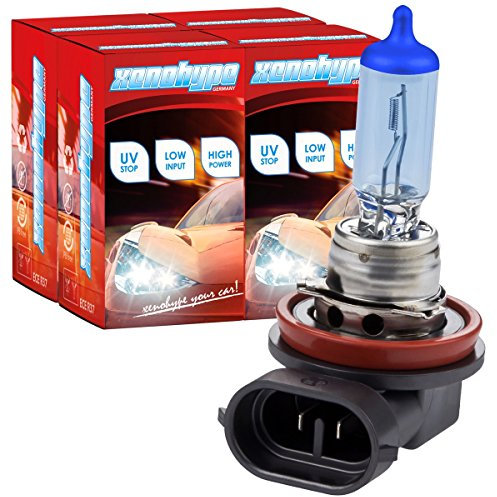 XENOHYPE 4x H11 Xenon Look Ultra Halogenlampe 12V 55 Watt PGJ19-2