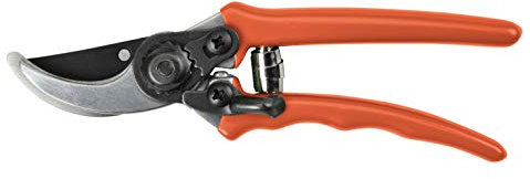 Burgon & Ball RHS Endorsed Terracotta Handle Micro Secateur, 16 cm Length, Orange