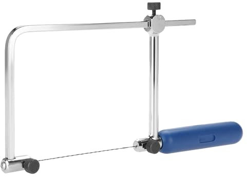 Gioielli telaio,Strumento di taglio regolabile a forma di U telaio con 6 a spirale,Seghetto per traforo per Legno a Mano,Creazione di gioielli (ASB400)