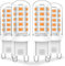 Aegislogic Bombilla led g9 5W Regulable Equivalente Lámpara Halógena g9 30W 40W, blanco cálido 2700K 480LM Bombillas, 4 Unidades