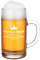 Pichet à mesurer 1000 ML - Volume personnalisé - Carafe à bière avec nom - Idée Cadeau personnalisée pour Anniversaire, Noël - Motif Armoiries