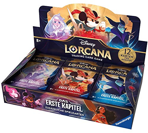 Disney Lorcana Trading Card Game: Das Erste Kapitel - Booster Display mit 24 Booster Packs - Deutsch