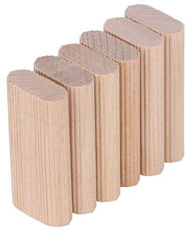 Lot De 50 Butées De Goujons En Bois De Hêtre, Blocs De Goujons D'insertion De Haute Qualité Compatibles Avec Différents Types Et Tailles De Bois Pour L'épissage De Meubles à Bois(10 * 24 * 50MM)