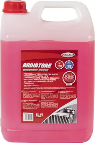 Start Antigelo Rosso G12+ 5L -10° +120° | Liquido Radiatore per Motori in Alluminio e Leghe Moderne | Protezione Duratura Anticorrosione | Massima Efficienza Termica e Affidabilità