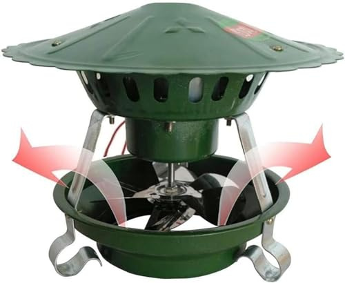 LXZECSDOP Ventilateur Cheminée Électrique Ventilateurs De Toit, 80W/100W/120W Domestique Cheminée Ventilateur, Extracteur De Fumée Cheminée pour Extracteur d'air De Barbecue