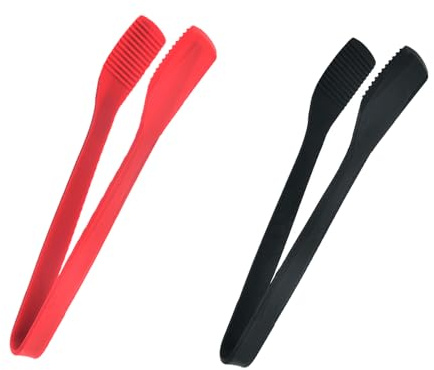Silikon kökstång LIUHUIZEYU silikontänger för matlagning mångsidig grillklämma tång för stekt biff, baka bröd, rostat salladstänger (38 cm)