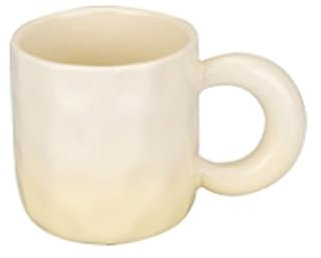 FAJNUZI2024 Tazze Tazza con Manico Grosso, 1 Set di Tazze da caffè sfumate, capacità 10,15 Once for la Tazza da Colazione Sisters Lovers' Water Cup Tazzine caffè(Bianco)