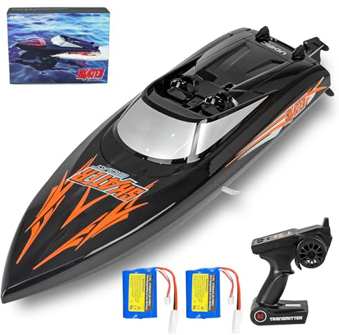 Ulifance Upgrade UDI001 RC Boot Brushless für Pools und Seen, Groß Ferngesteuertes Boot Schwarz