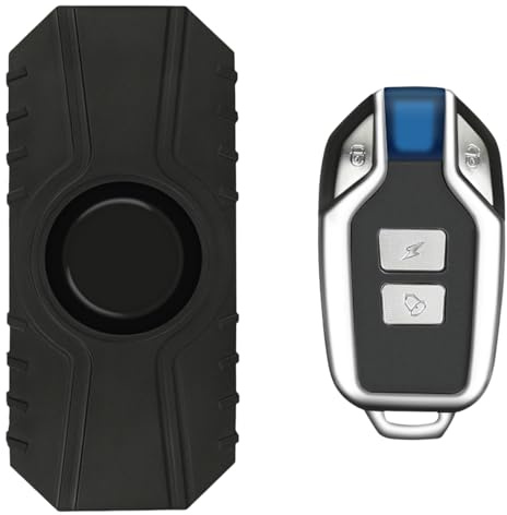 Alarme de vélo - 150 DB sans Fil, télécommande étanche | Capteur de Mouvement de Vibration à Haute sensibilité, Alarme de Scooter antivol, système d'alarme de sécurité pour Les vélos et Motos