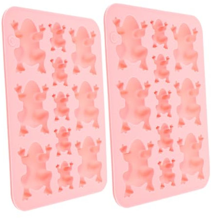 HEALSOPTHY 2stücke Silikon Schokoladenform Frosch Form Backen Candy Form Diy Schokolade Für Kekse Bonbons