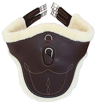 Kentucky - Lammfell Stollengurt Braun 125 cm