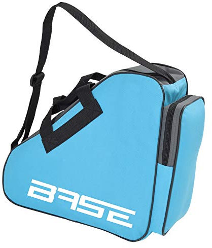 BASE - Skatebag I Schlittschuhtasche mit Henkeln I Eishockey-Bag mit Reisverschluss & praktischen Fächern I inkl. verstellbarem Trageriemen, hellblau