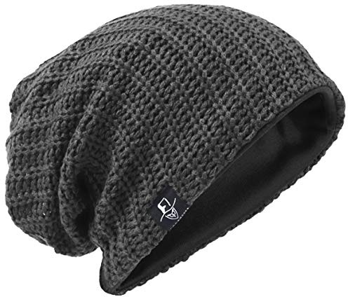 VECRY Herren Slouchy Mütze Strickmützen Rasta Skull Cap Sommer Winter Sackmütze