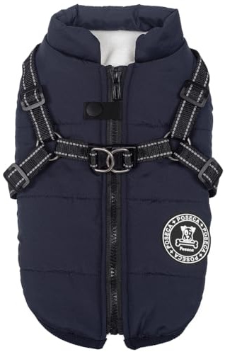 Handfly vestiti per cani di piccola taglia, cappotto invernale impermeabile caldo, giacca con pettorina.