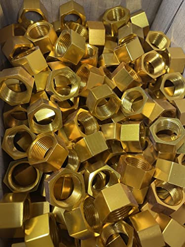 10x Stück Sechskantmutter M20x1,5 Aluminium hochwertig vergoldet 15mm hoch 8900-S225
