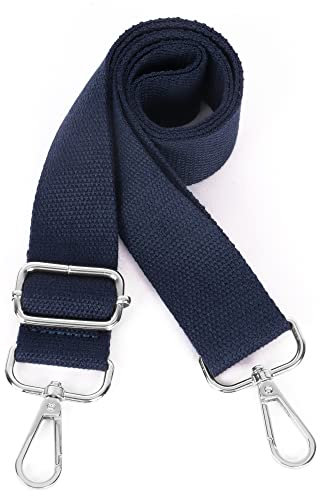 Moorle Breite Umhängetaschen Strap, Schultergurt für Taschen Verstellbarer, Schultergurt Taschengurt Marineblau 3.8cm Breit, Canvas Handtasche Taschenriemen, Taschengurte zum Wechseln