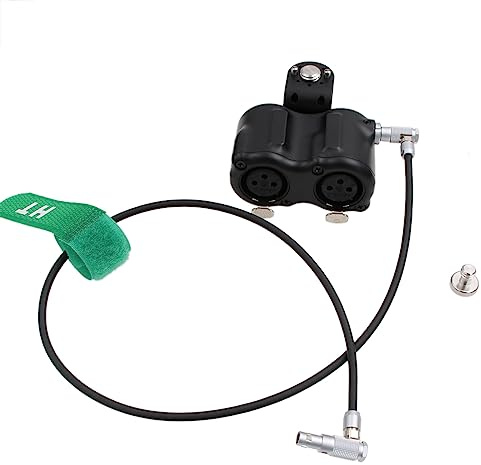 HangTon XLR Audio Box für RED Komodo-X V-Raptor XL, ARRI Alexa Mini, Z CAM E2 M4 F6 Kamera, 2 Line Level Input, Mini 5 Pin auf XLR 3-Pin