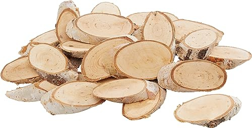 VBS Birkenscheiben-Mix Oval 6.0-10.0 cm Naturmaterial 250 g