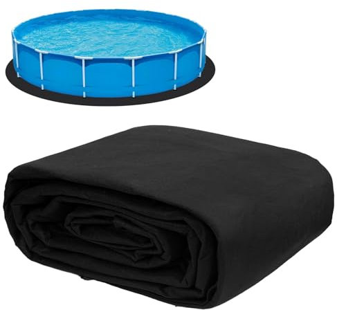 Gonioa 12 FT Pool Pad for Above Ground Pool, Pool Liner Pad Under Pool Mat for Above Ground Swimming Pools or Hot Tub Mat, Pool Ground Cloth Under Pool Padding Pool Ground Pad Above Ground Pool Liner