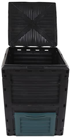 Couvercle de Bac à Compost Capacité de Jardin Composteur Couvercle Supérieur Compost de Jardin Grand Compost 300 L Litre Poubelle Compostage des Ordures Couverture des Déchets de