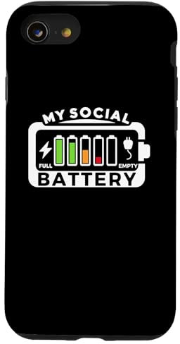 iPhone SE (2020) / 7 / 8 Battery Low Energy Anti Social for Introverts Case