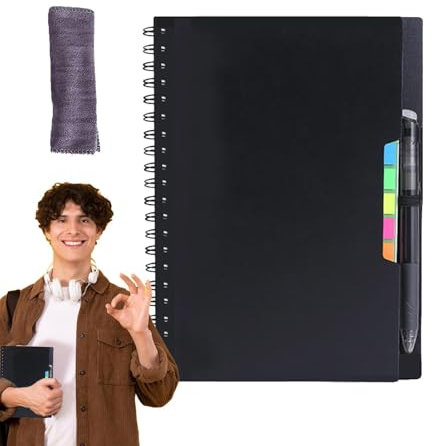 Taccuino a , Taccuino cancellabile,Notebook ecologico connesso digitalmente | Blocco note riutilizzabili, blocchi impermeabili e notebook connesso digitalmente per la casa, lo studio universita