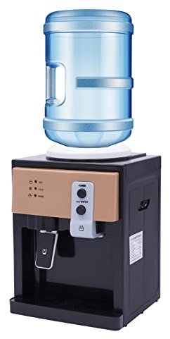Distributore di acqua calda calda e fredda, 550 W, un pulsante di avvio, erogatore di acqua calda elettrico, fontana, riscaldamento rapido, 36 x 24 x 27 cm