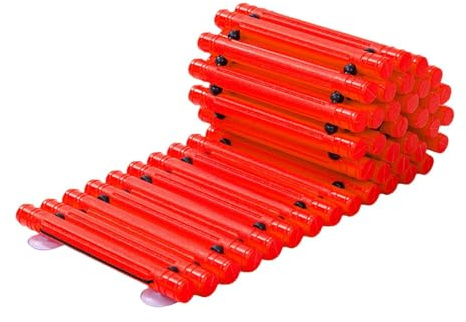 Luwecf Balance Path Board Touch Beam Bridge Play Equipment Non Slip Balance Block Kindergarten Balance Trail for Baby Kids, red