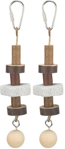 TRIXIE 58951 Knabberhölzer mit Lavastein, 16 cm (Packung mit 2)