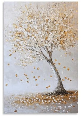 DHBANEIOK Arbre de Vie Impression Sur Toile Peinture Image Tableau Mural Peinture À L’huile Murale Moderne Art Decoration Pour Maison Bain Salon 24x36inch(60x90cm)