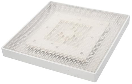 NUOBESTY Led Duschkopf Mit Farbwechsel Quadratisch Decken Regenduschkopf Abs Material Für Badezimmer Hotel Duschbrause