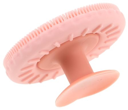 Silikon Gesichtsreinigungsbürste 2-in-1 Rosa für Tiefenreinigung | Abnehmbare Bürstenkopf Variante, Manuelle Peelingbürste, für Zuhause und Unterwegs