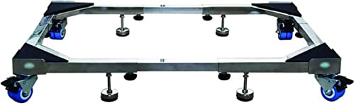 AYCDL Washing Machine Stand BaseFridge zer Wheels Heavy Duty Movable Base with 4×2 Locking Rubber Swivel Wheels Washing Machine Base Stand Holder Bracket for Double D,B-4wheels+4legs