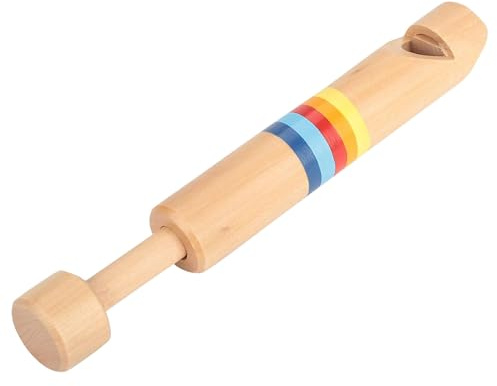Flauto da picco in legno – fischietto scorrevole push-pull strumento musicale per bambini piccoli con il quale possono godere di cambiamenti di tonalità, adatto per lezioni di musica all'asilo e a