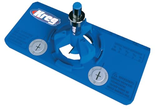 KREG Concealed Hinge Jig Bohrschablone für Topfscharniere Ø 35 mm (KHI-HINGE) für Möbelbau und Schranktüren
