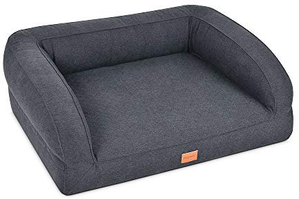 Mypado Hundebett Flo Luxuryline Standard mit Schaumstoffkern (70 x 50, anthrazit)