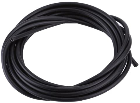 Omabeta Bicycle Gear case, Long Rubber Outer Tube, Bicycle Gear Wires, Bicycle Cable, Steel Wire Cable for Road Bike, Mountain Bike, (Black)