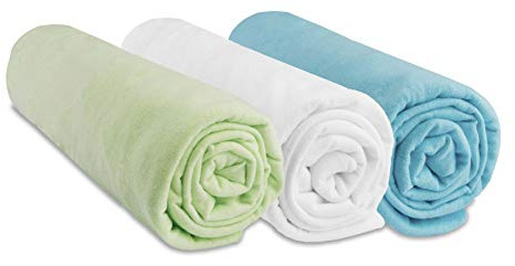 Spannbettlaken, 32 x 72 cm, für Babykörbchen, 100% Baumwolle, kompatibel mit ovaler Matratze für Babyschale, Kinderwagen, Babykörbchen, dehnbar, Marke Easy Dort | Oeko Tex