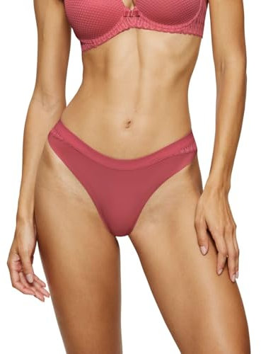Triumph Aura Spotlight T High Leg String Trosor för kvinnor, Jordgubbe Allure, 42