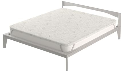 Topper VERA sfoderabile con fodera lino, Matrimoniale 160x190cm