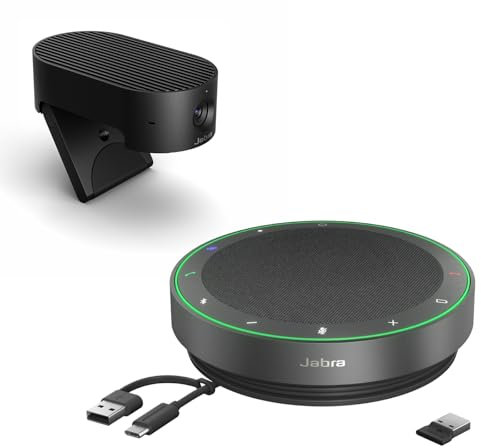 Jabra Speak2 75 Wireless Speakerphone - MS Teams Certified + Jabra PanaCast 20 4K AI-powered Video Conferencing Camera (bundle)