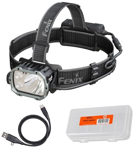 Fenix HP35R 4000 Lumen USB-C Rechargeable Headlamp, with Spotlight, Floodlight and red Light for Search and Rescue, Outdoor use, Emergencies, and More