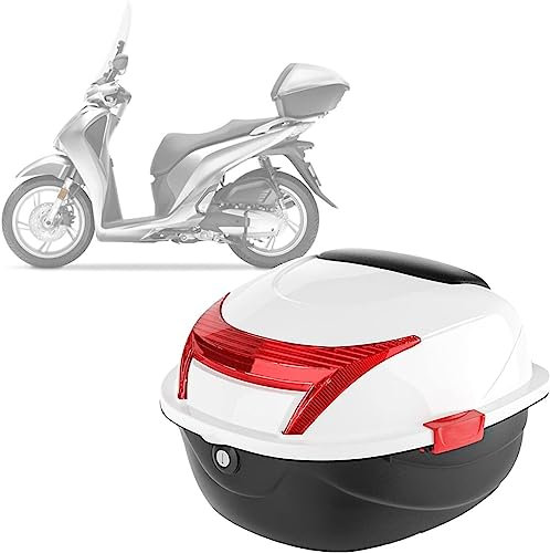 Motorcycle Boot Top Box Helmet Luggage Storage Box with Lock - Ideal Storage Solution for Motorbikes, Scooters, and Quads