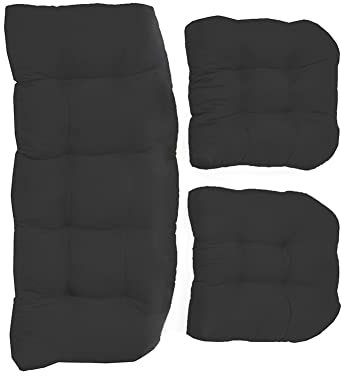 Outdoor Patio Swing Chair Cushion Set 3 Piece Seat Pad for Garden Bench Indoor and Outdoor Furniture Upgrade