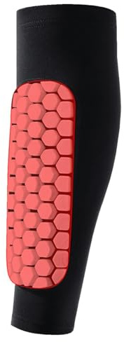 Espinilleras de fútbol con mangas acolchadas para hombres, espinilleras deportivas, fundas de cojín deportivo para juegos de fútbol, protección para reducir impactos y lesiones